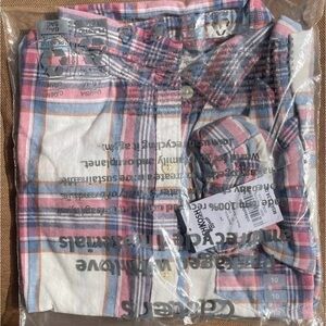 NWT Osh Kosh girls plaid button up size 10
